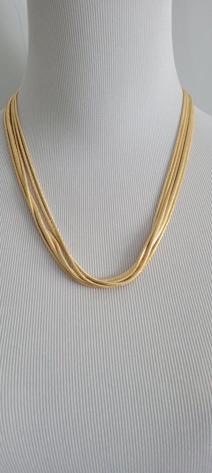 CHICO'S MAGNETICMIX GOLD MULTISTRAND NECKLACE