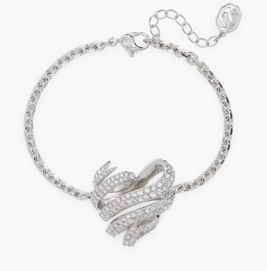 Swarovski Volta Crystal Heart Pendant Bracelet