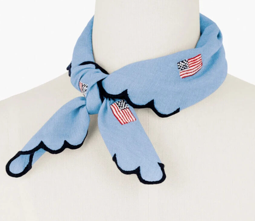 TALBOTS STARS & STRIPES NECKERCHIEF