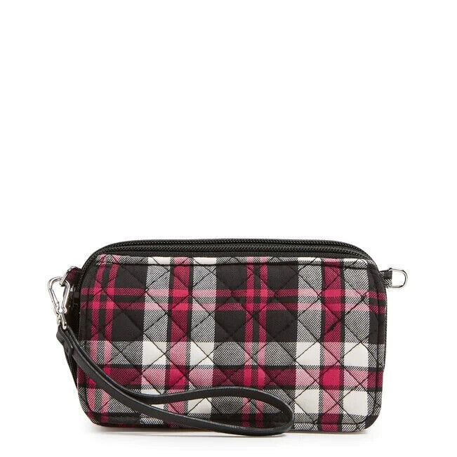 Vera Bradley RFID All In One Crossbody Fireplace Plaid Purse