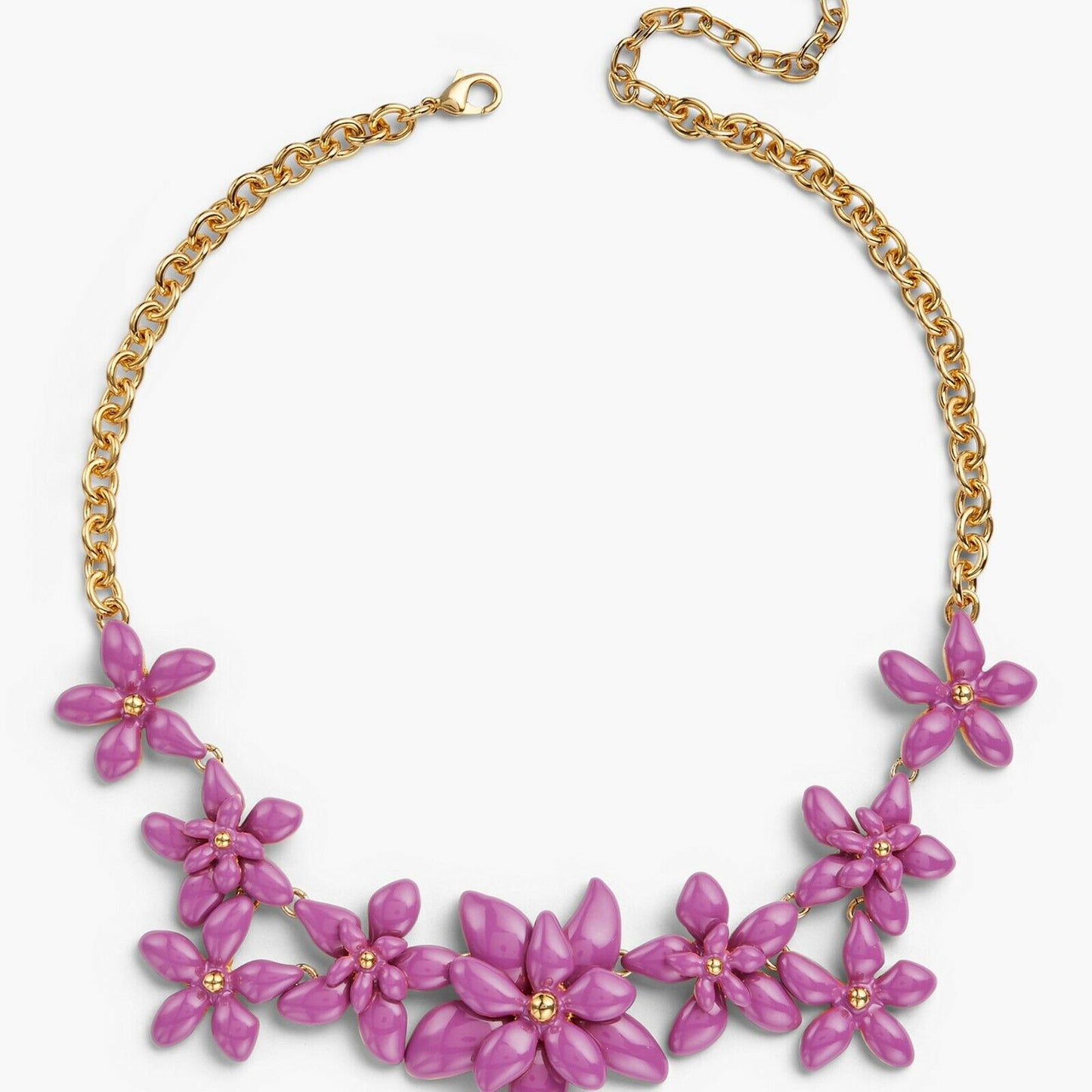 TALBOTS ENAMEL FLOWER NECKLACE