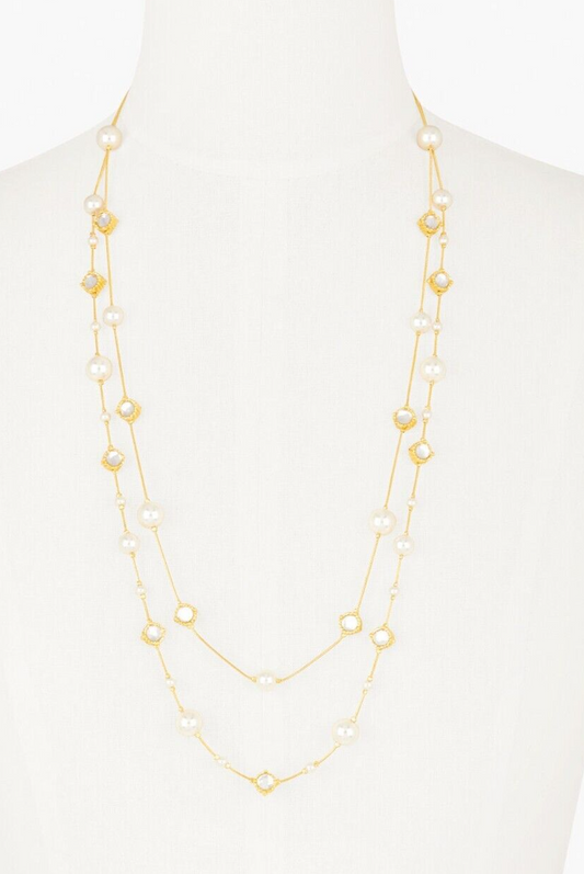 TALBOTS ICE PRINCESS PEARL ILLUSION NECKLACE