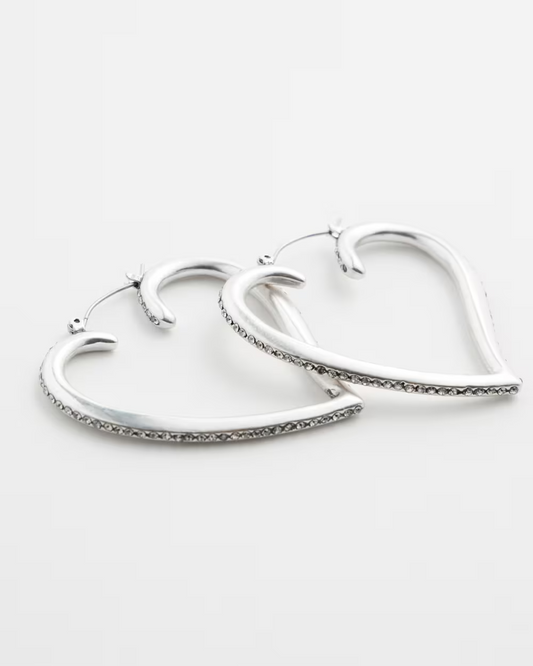 CHICO'S VALENTINE'S DAY HEARTHOOP EARRINGS