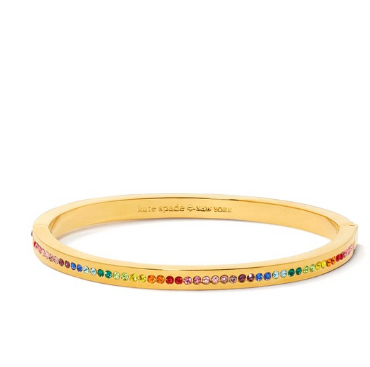 Kate Spade New York Women's Gold Plated Metal Ring It Up Pave Bangle