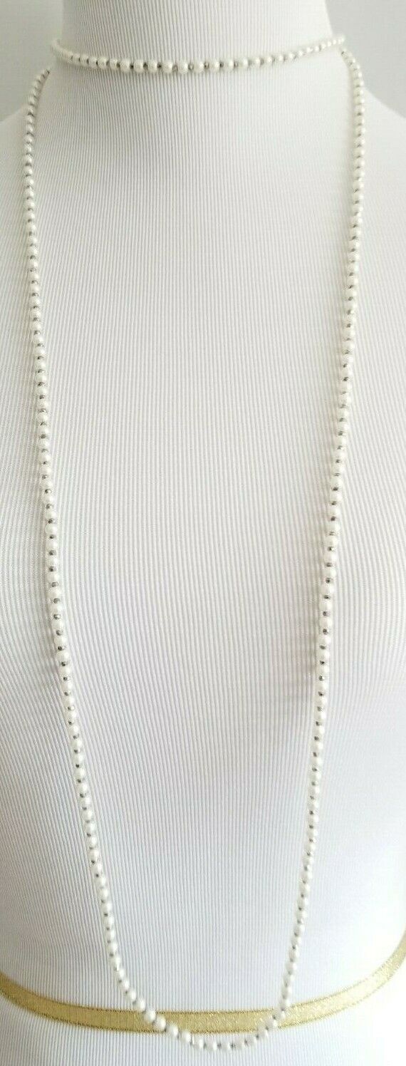 ANN TAYLOR PEARL LONG NECKLACE