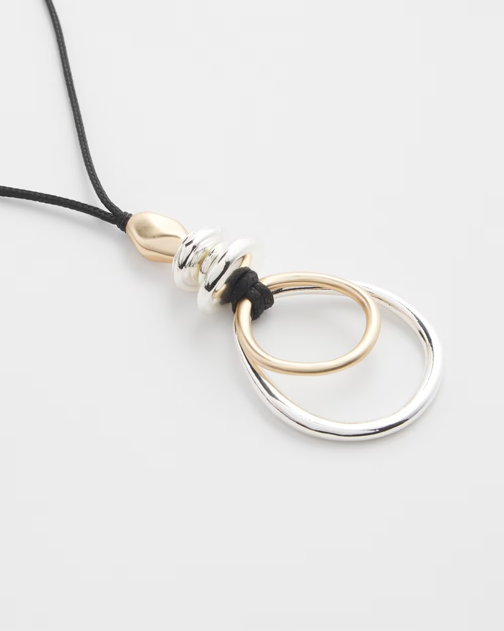 CHICO'S ADJUSTABLE MIXED METAL NECKLACE