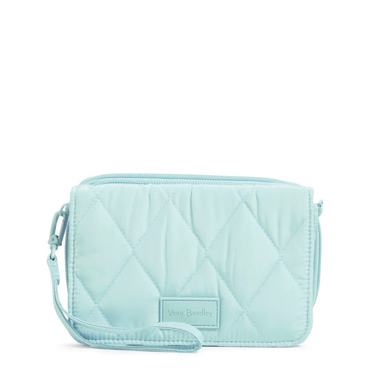 Vera Bradley Ultralight RFID 3-in-one- Crossbody, Blue Sea Salt