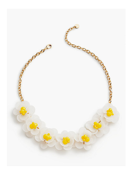 TALBOTS Flowers & Beads Necklace