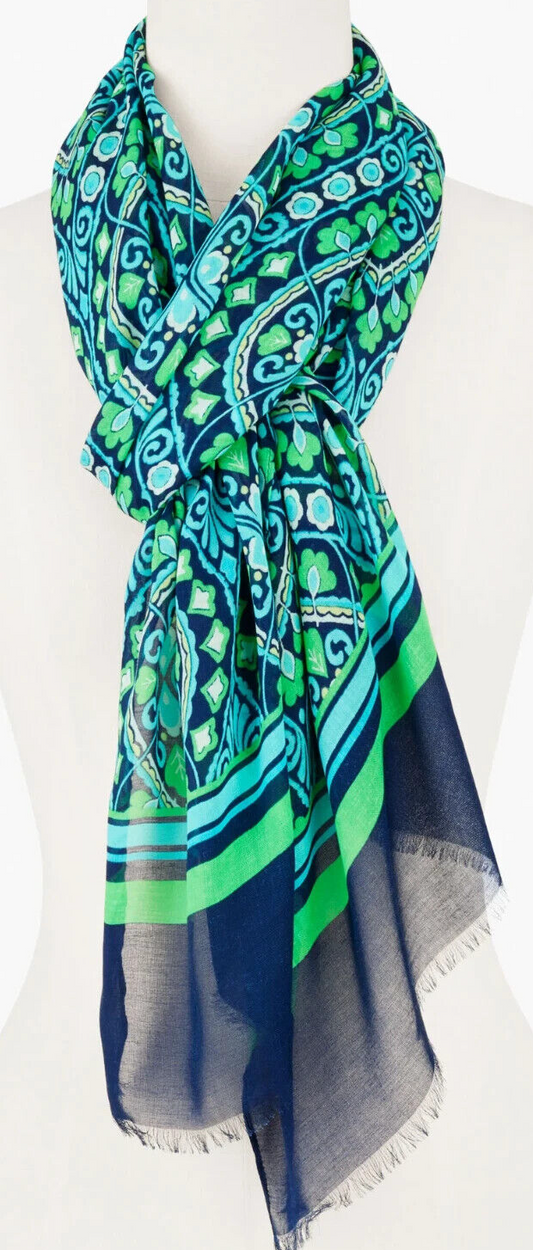 TALBOTS DAMASK OBLONG SCARF