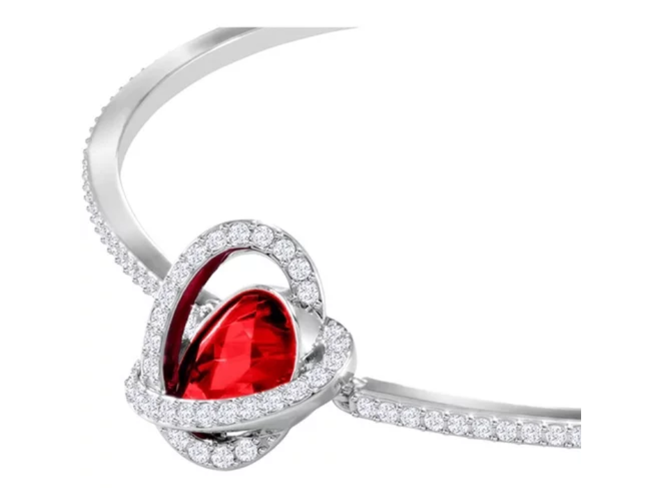 Swarovski Red Scarlet Necklace and Bracelet Set 5463761