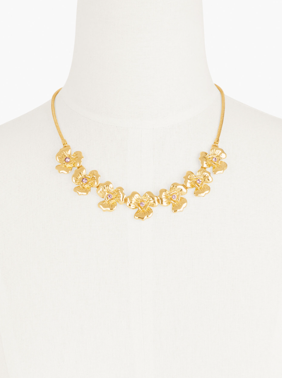 TALBOTS FABULOUS FLORAL NECKLACE