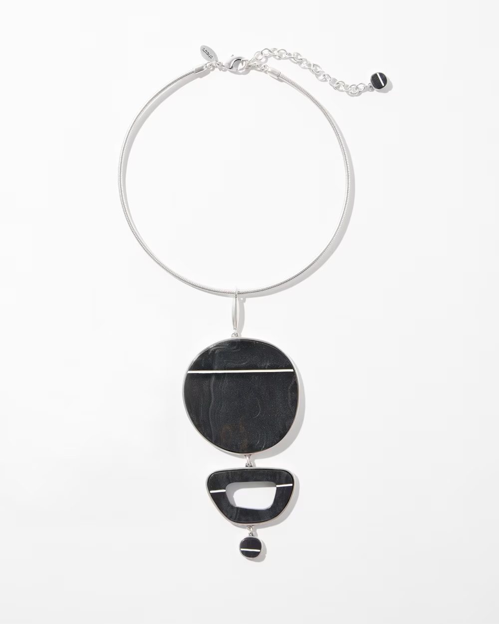 CHICO' S MARBLE PENDANT NECKLACE