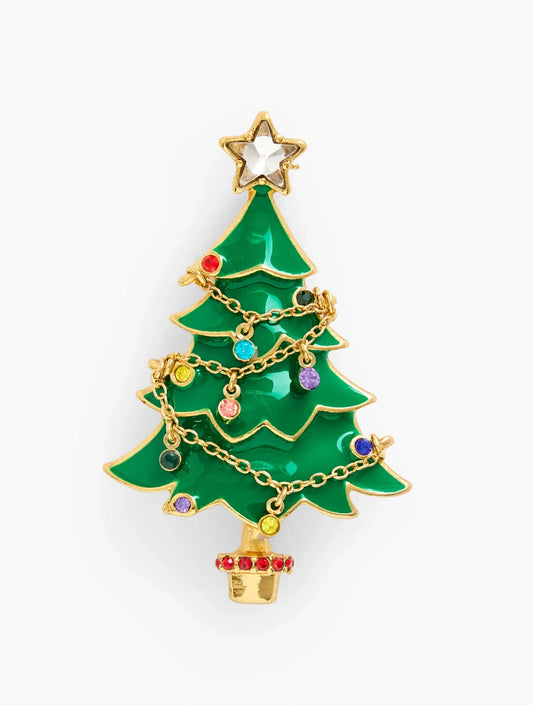 TALBOTS CHRISTMAS TREE BROOCH