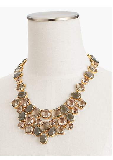TALBOTS Neutral Crystals Necklace