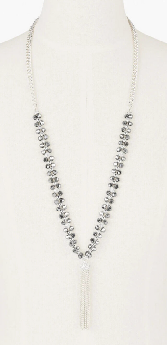 TALBOTS FACETED CLUSTER BEAD NECKLACE