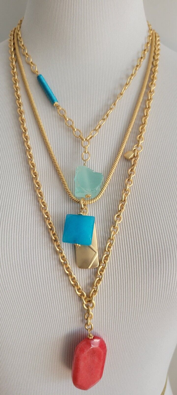 CHICO'S MULTICOLOR MULTISTRAND NECKLACE