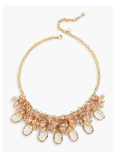 TALBOTS Smooth Stone Statement Necklace