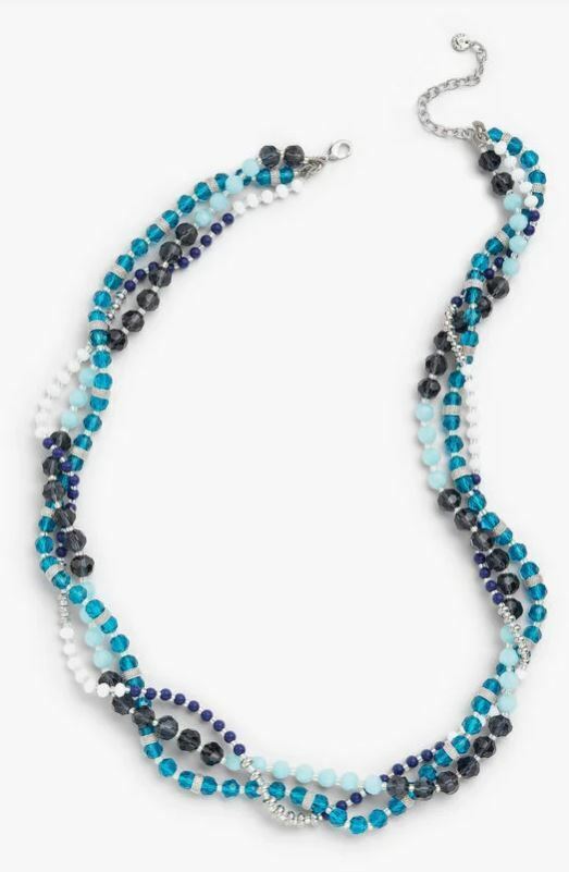 TALBOTS BLUE HUES LAYERING NECKLACE