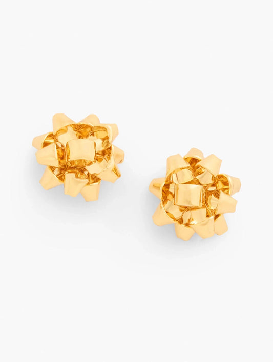 TALBOTS GIFT BOW STUD EARRINGS
