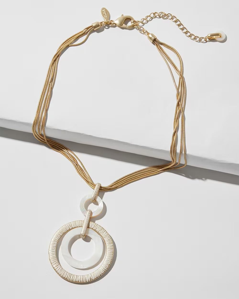 CHICO' S MOTHER OF PEARL NECKLACE