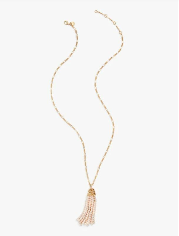 TALBOTS MINI BLOSSOMS TASSEL PENDANT