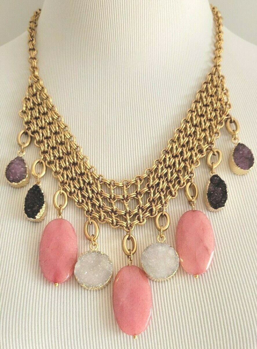 CHICO'S MILTICOLORED BIB NECKLACE