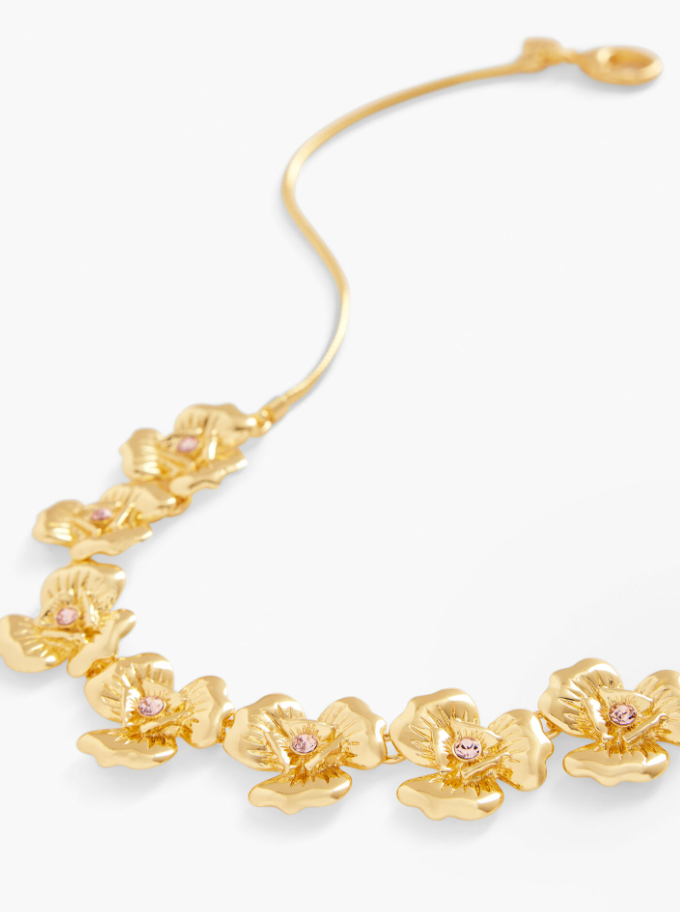 TALBOTS FABULOUS FLORAL NECKLACE