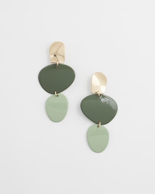 CHICO'S LINEAR DROP EARRINGS