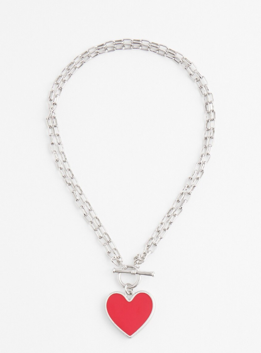 CHICO'S VALENTINE'S DAY RED HEART NECKLACE