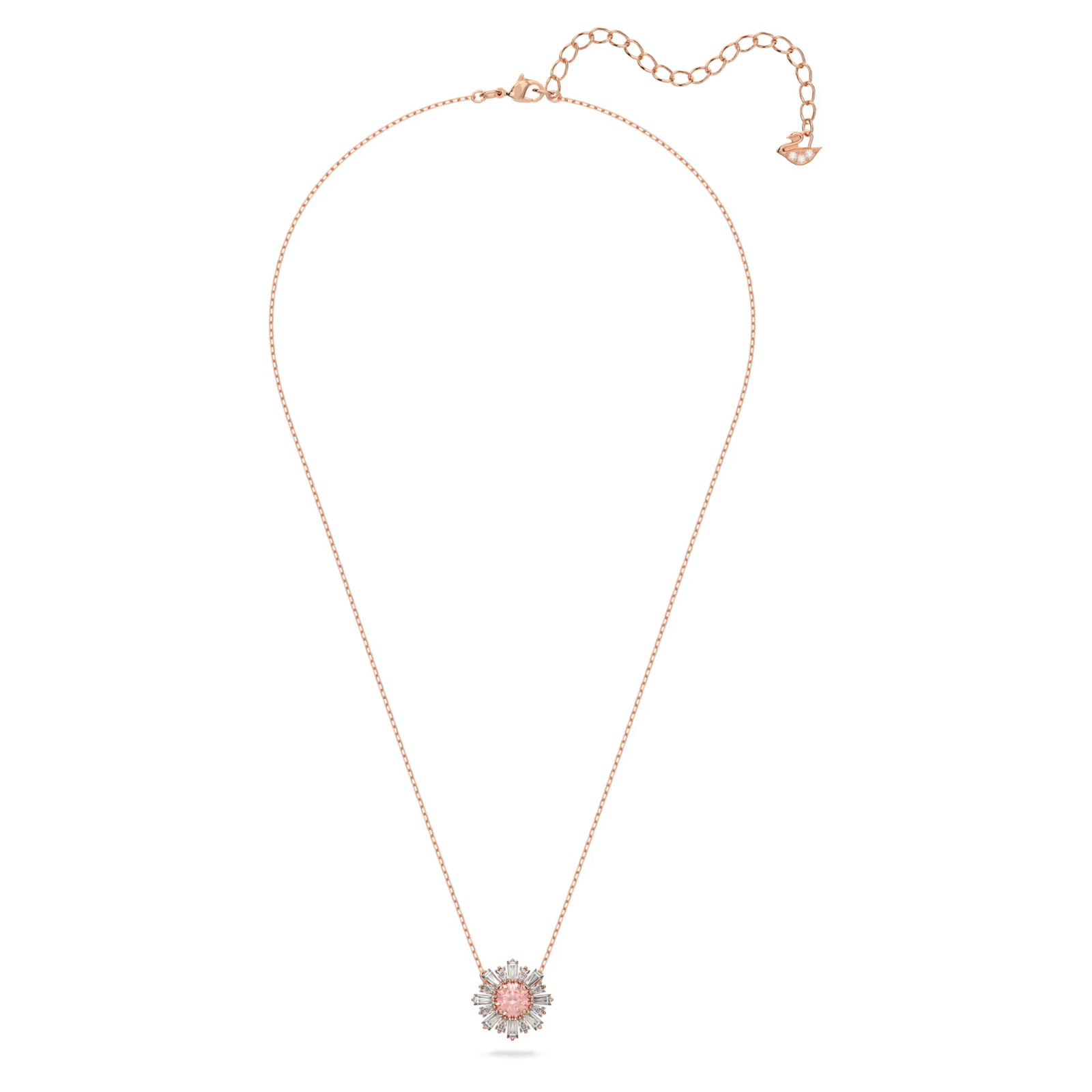 Swarovski Idyllia pendant Mixed cuts, Sun, Pink, Rose gold-tone plated