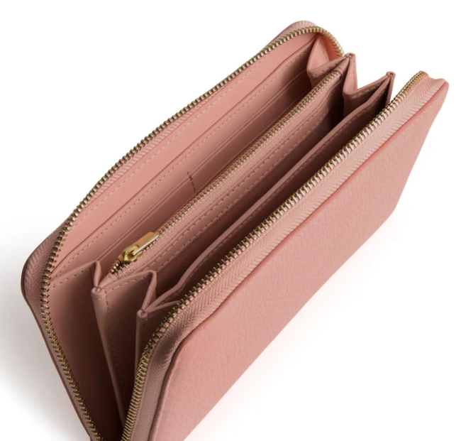 Vera Bradley Continental Wallet, Coral Cloud Leather