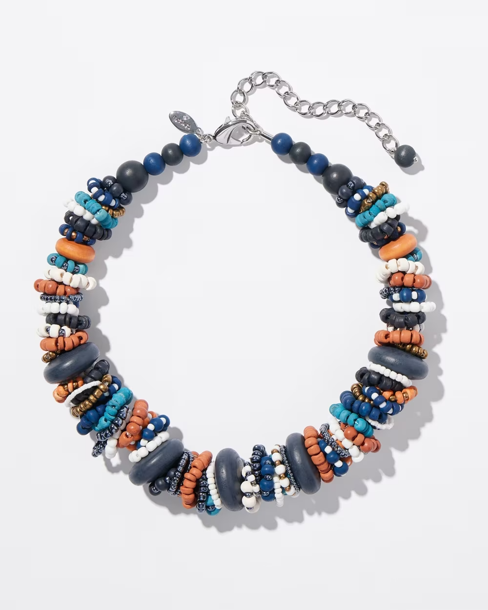 CHICO' S BEADED SINGLE STRAND NECKLACE