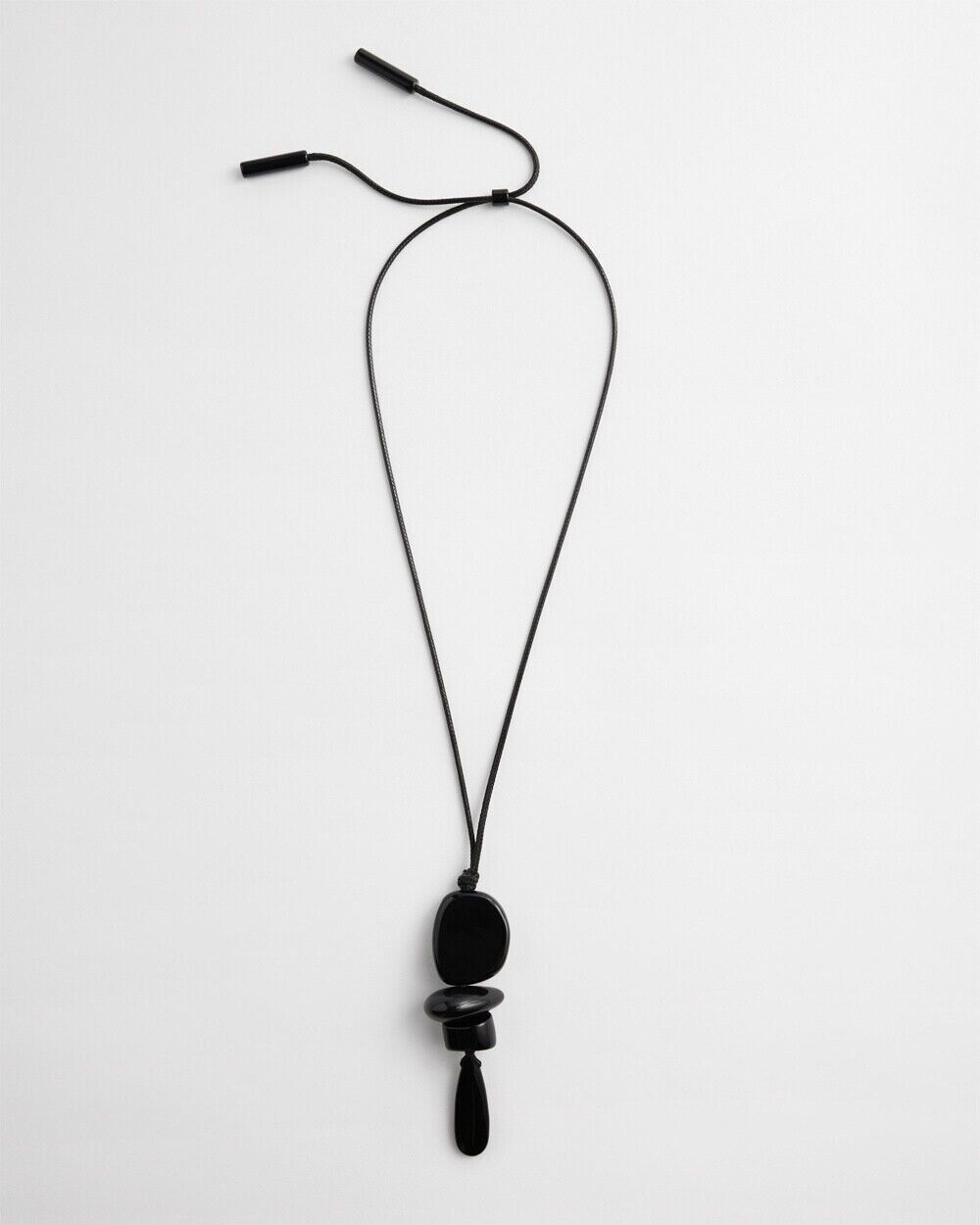 CHICO'S ADJUSTABLE STONE PENDANT NECKLACE