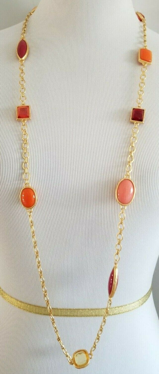 CHICO'S WARM MULTICOLORED CONVERTIBLE NECKLACE