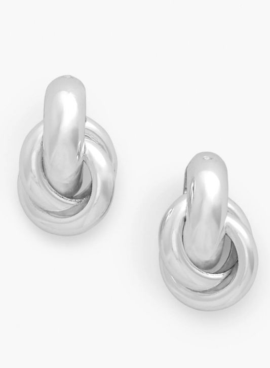 TALBOTS INTERLOCKING HOOP EARRINGS