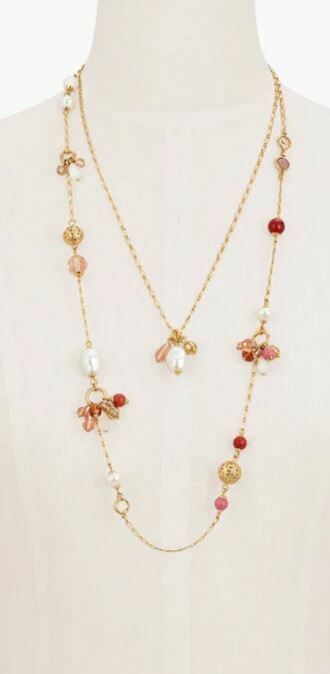 TALBOTS TINY SURPRISES LAYER NECKLACE
