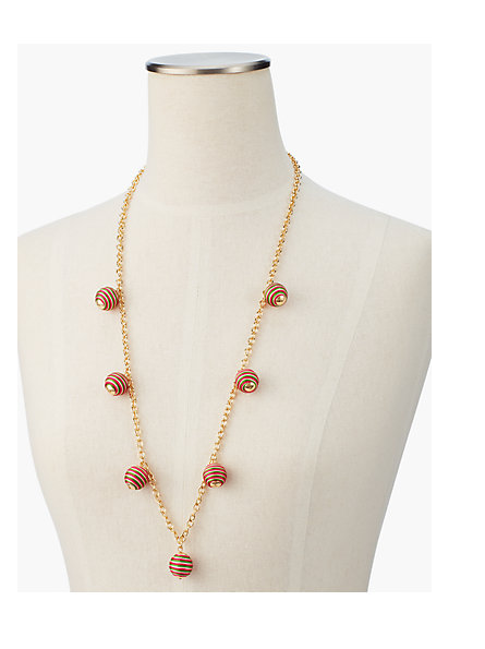 TALBOTS Thread-Wrapped Spheres Necklace