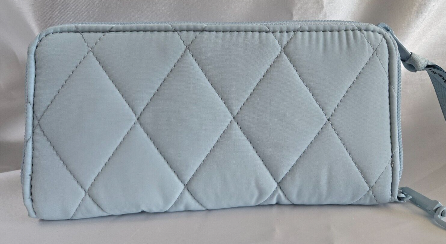Vera Bradley RFID Accordion Wristlet, Sea Salt Blue