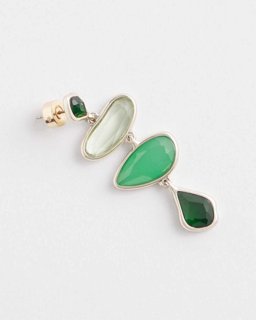 CHICO'S NO DROOP JUNIPER STONE DROP EARRINGS