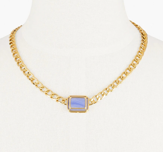 TALBOTS FACETED PENDANT NECKLACE