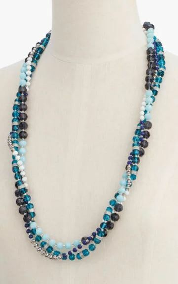 TALBOTS BLUE HUES LAYERING NECKLACE