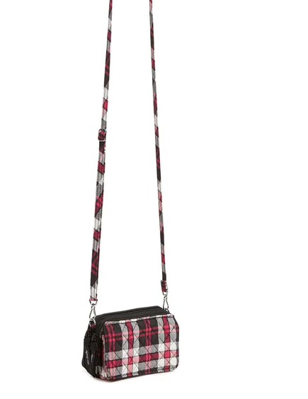Vera Bradley RFID All In One Crossbody Fireplace Plaid Purse