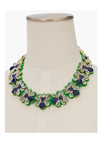 TALBOTS RSVP Fabric-Backed Necklace