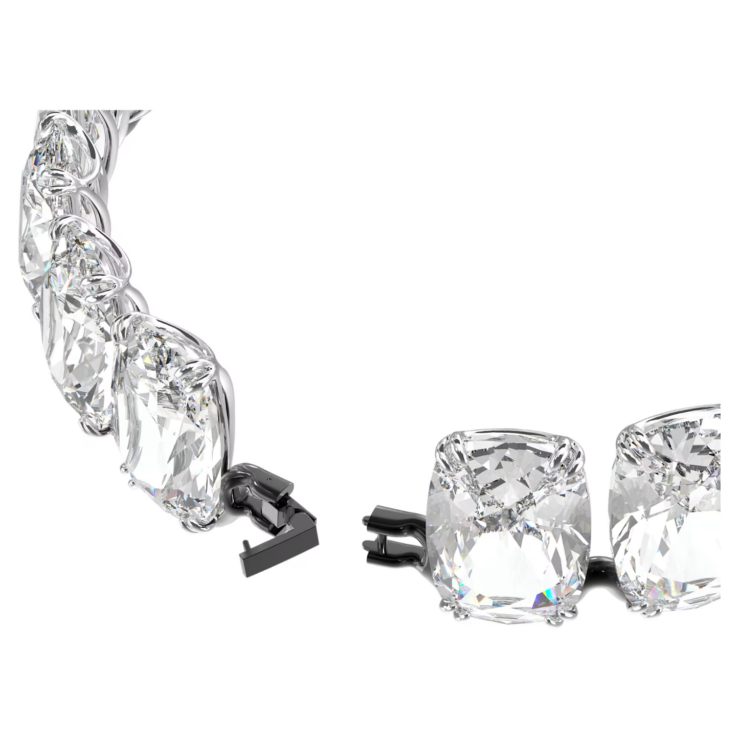 Swarovski Harmonia choker Oversized floating crystals, White, Mixed metal finish