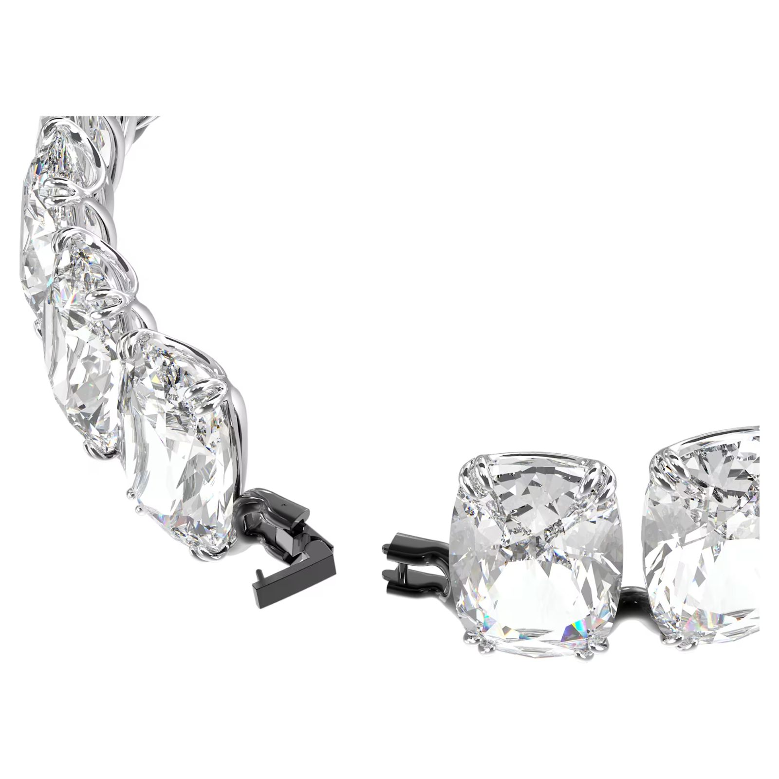 Swarovski Harmonia choker Oversized floating crystals, White, Mixed metal finish