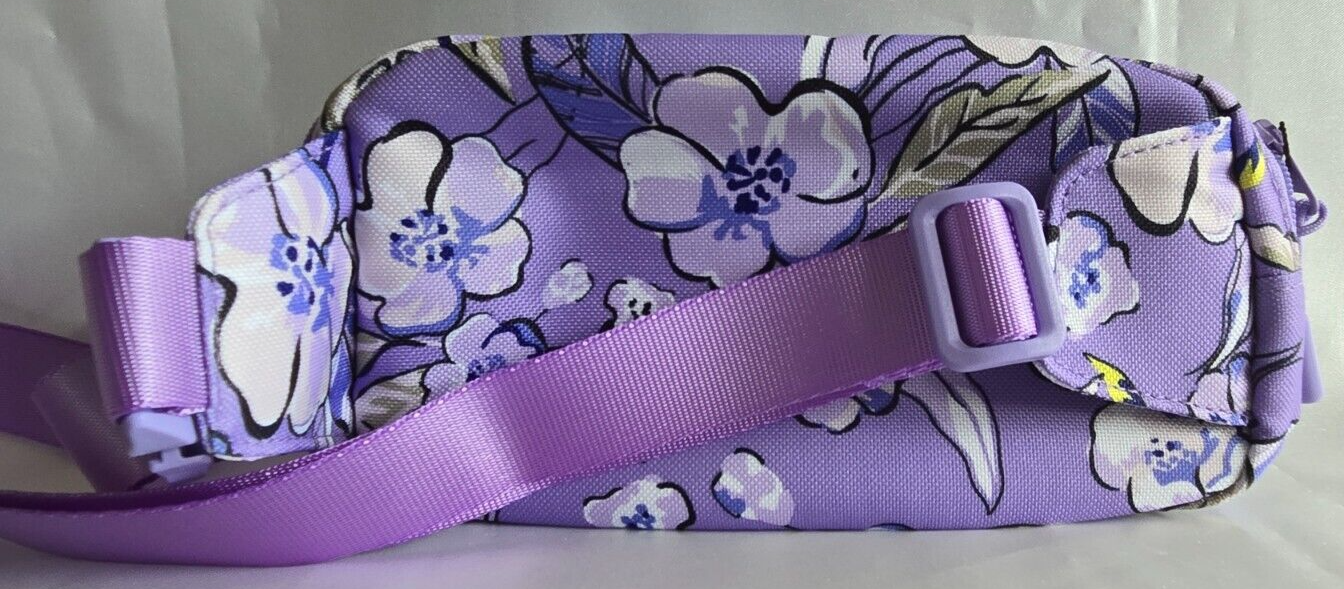 Vera Bradley Essential Mini Belt Bag, Wild Roses Lavender