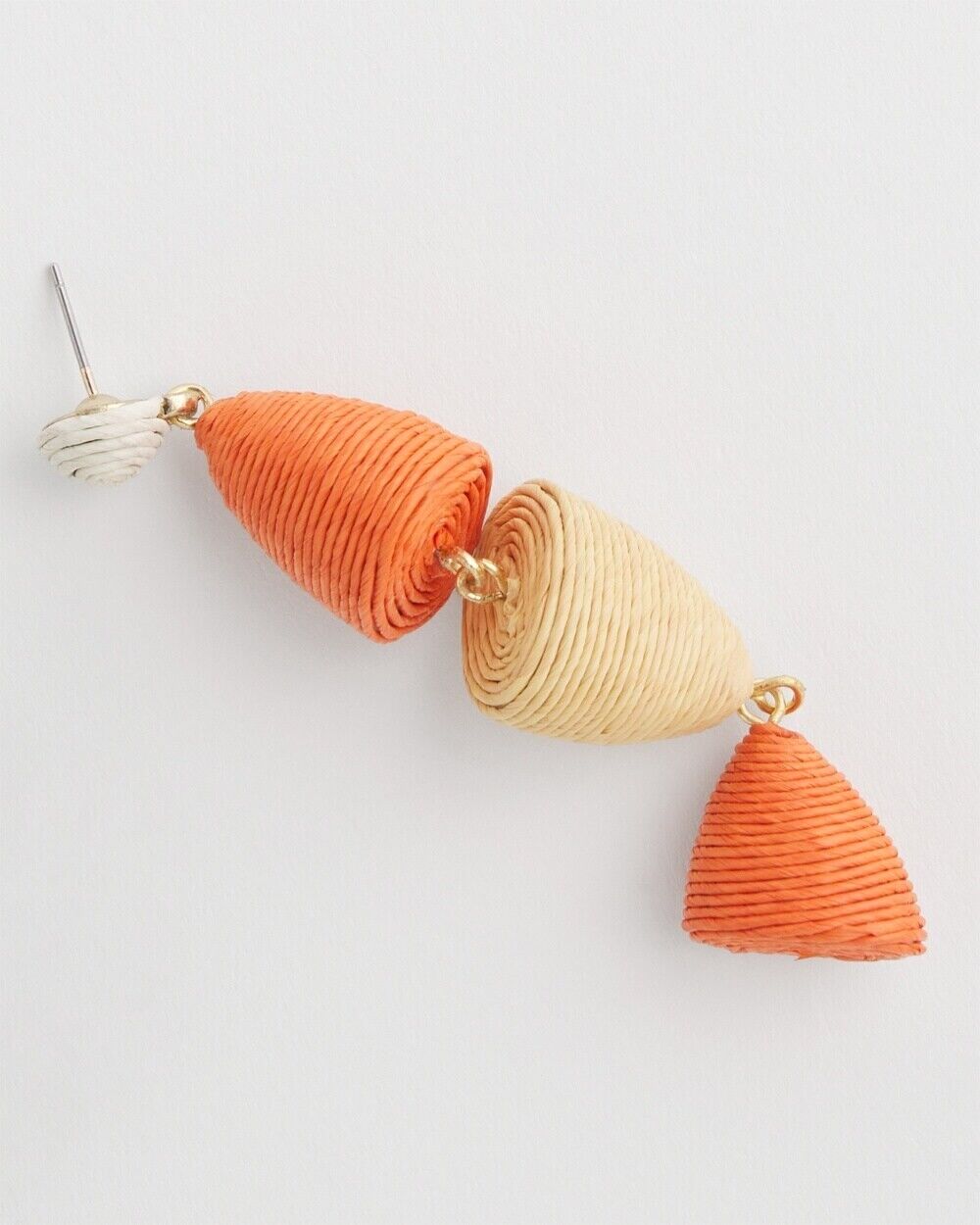 CHICO'S NO DROOP ABSTRACT FISH DROP EARRINGS
