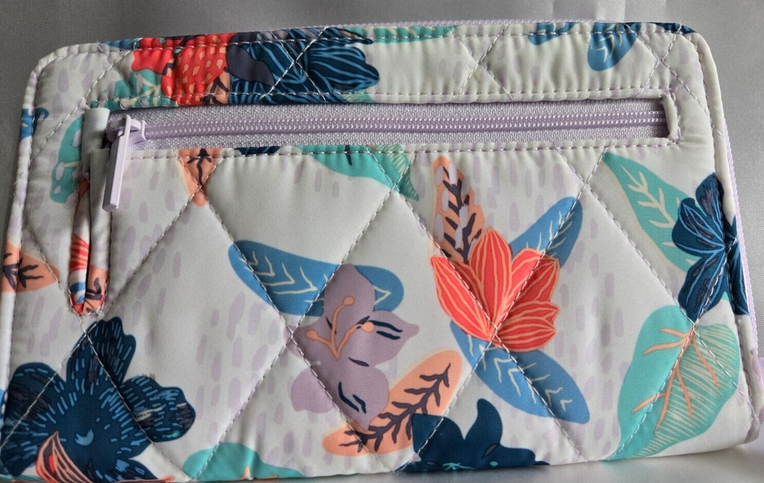 Vera Bradley Ultralight RFID Turnlock Wallet, Tropical Floral