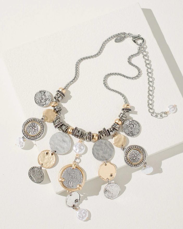 CHICO'S CHARM BIB NECKLACE