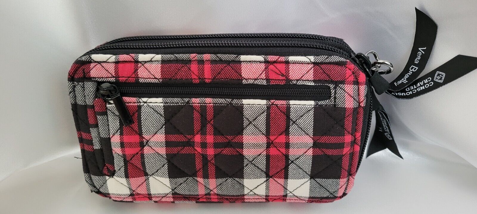 Vera Bradley RFID All In One Crossbody Fireplace Plaid Purse